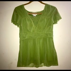Green lace top
